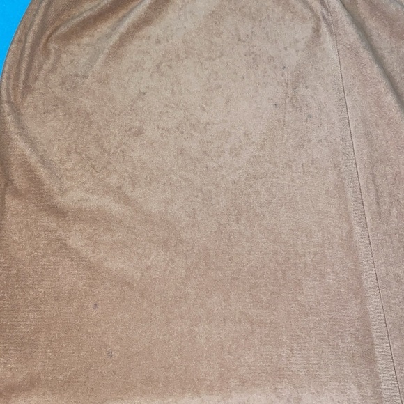 HANDMADE Tiered faux suede maxi skirt elastic stretchy waistband size M to L - Picture 10 of 12